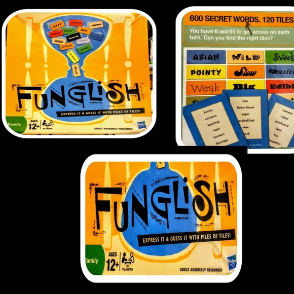 Funglish Family Fun Board Game Brand New Se - Picture 4 of 7